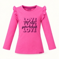 Louder! longsleeve Fieke bright pink